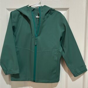 Uniqlo Kids Green Hooded Windproof Waterproof Parka 3-4